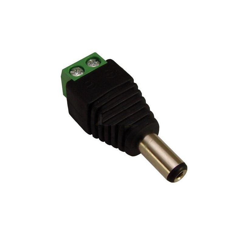 Złączka DC MĘSKA gniazdo 5,5/2,1 zasila tasma led