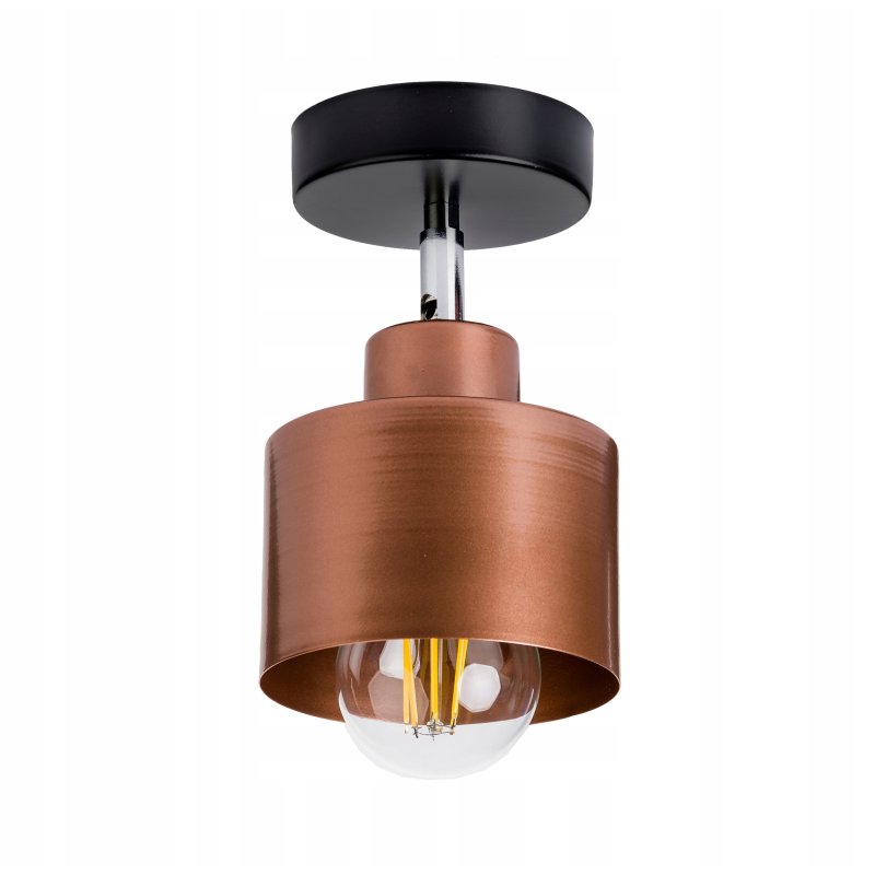 lampa kinkiet ścienny regulowany loft metal miedź