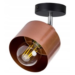 lampa kinkiet ścienny regulowany loft metal miedź