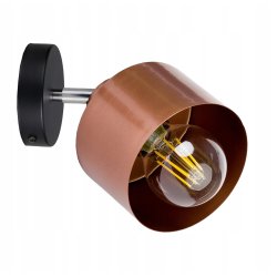 lampa kinkiet ścienny regulowany loft metal miedź