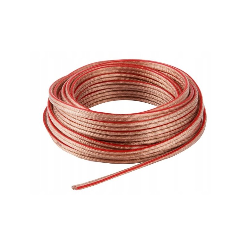 Kabel Przewód głośnikowy Audio LED 2x0,5mm CCA 1m