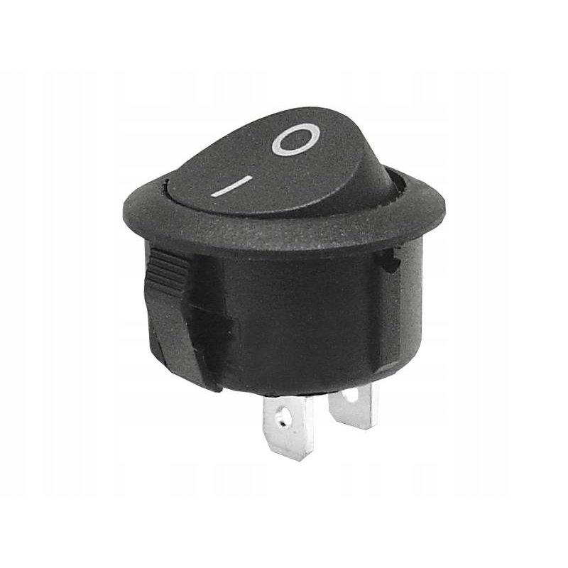 WŁĄCZNIK MEBLOWY MINI KOŁYSKOWY 250V 50Hz 2A CZARNY