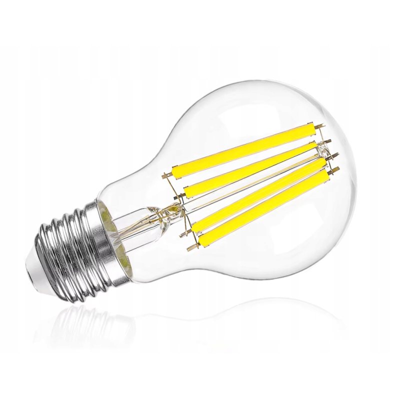 ŻARÓWKA E27 LED FILAMENT 8W barwa Neutralna Edison dekoracyjna A60