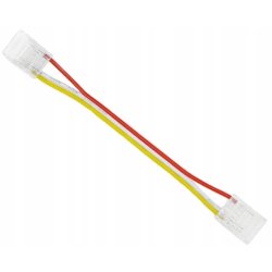 2x Złączka do taśm LED COB CCT IP20 10mm łącznik dwustronny z kablem 3 PIN