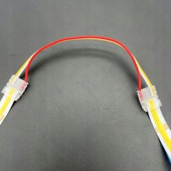 2x Złączka do taśm LED COB CCT IP20 10mm łącznik dwustronny z kablem 3 PIN