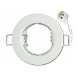 OPRAWA HALOGENOWA LED STAŁA BIAŁA + GNIAZDO GU10