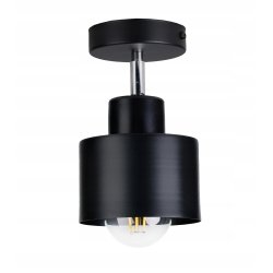 LAMPA KINKIET ŚCIENNY regulowany loft KUBEK czarny
