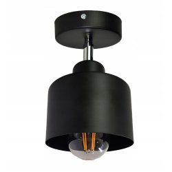 LAMPA KINKIET ŚCIENNY regulowany loft KUBEK czarny