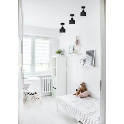 LAMPA KINKIET ŚCIENNY regulowany loft KUBEK czarny