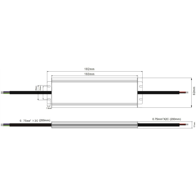 ZASILACZ HERMETYCZNY PROFESJONALNY 24V 100W 4,17A wodoodporny taśm LED IP67