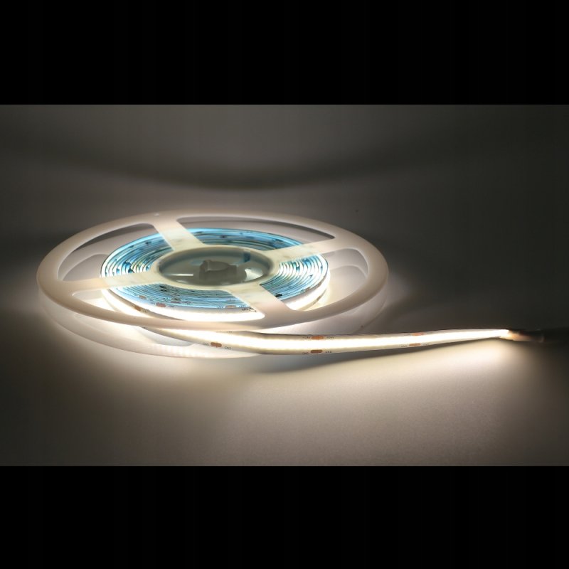 Taśma LED COB 24V 12W 320 diod na metr Neon biały Neutralny 1m z rolki 50m