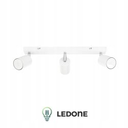 LAMPA KINKIET ŚCIENNY LED SUFIT REGULOWANY SPOT 3xGU10 ŻYRANDOL REGULOWANY