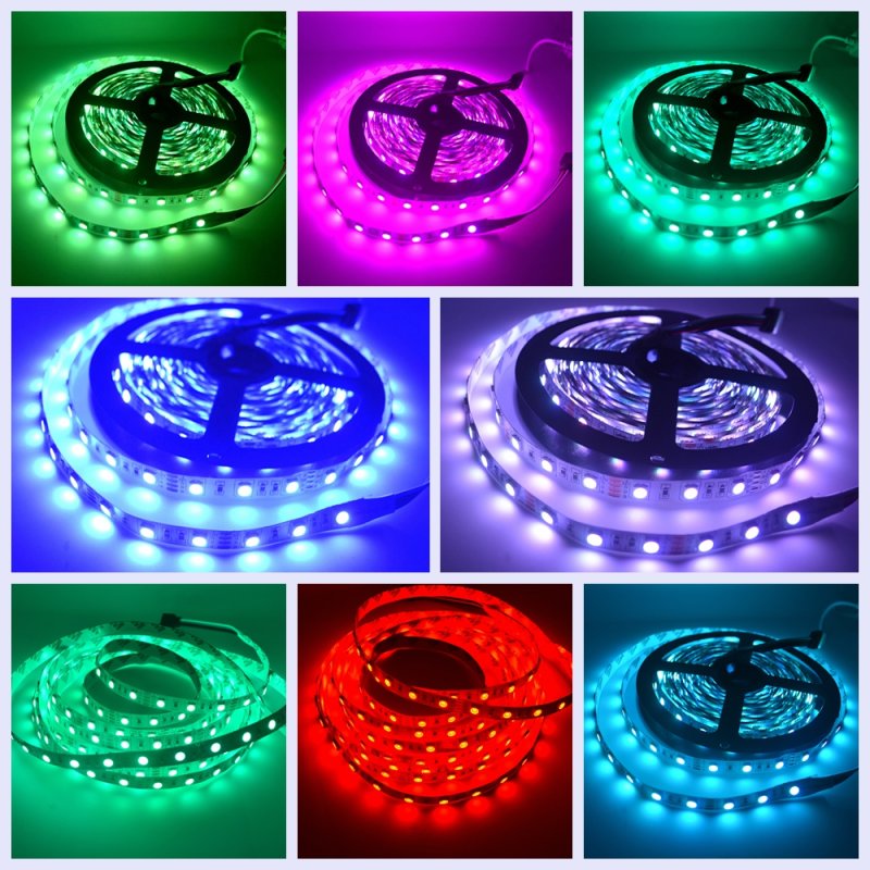 Taśma LED ZESTAW 5m RGB 5050 60/M pilot DOTYK +zas