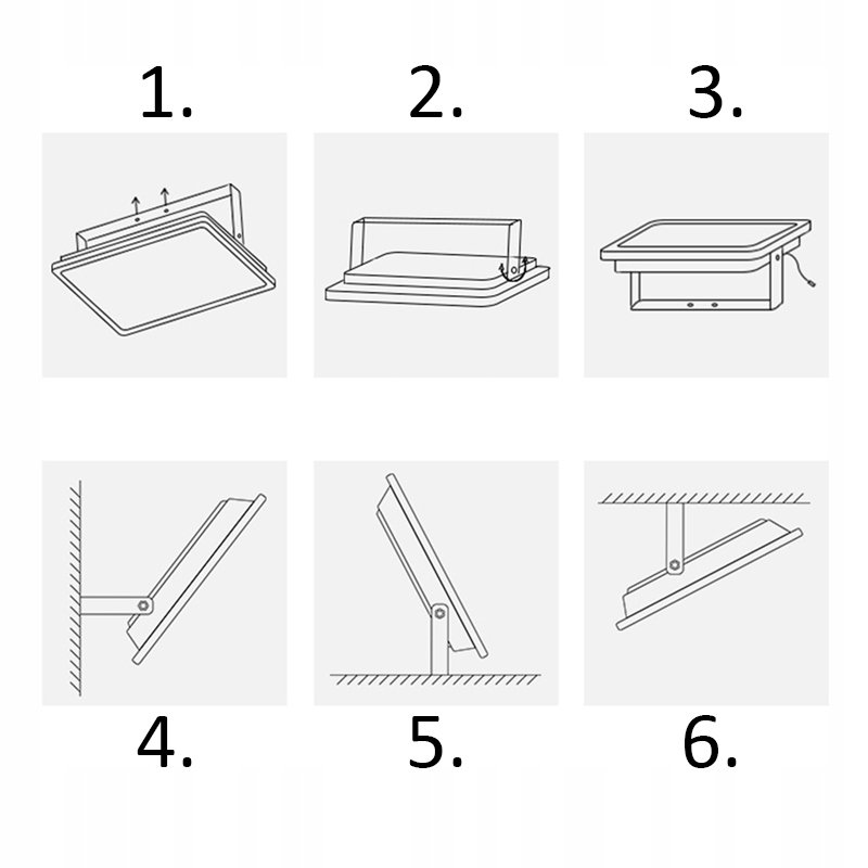 HALOGEN LED 20W NAŚWIETLACZ z czujnikiem ruchu PIR SLIM IP66 ROBOCZY zimny