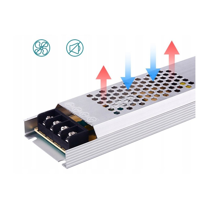 Zasilacz płaski 12V 16,5A 200W IP20 super slim led