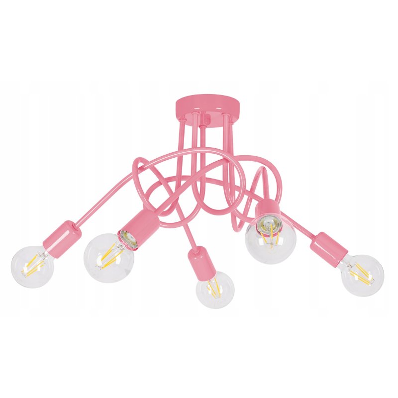 Lampa wisząca sufitowa żyrandol dzieci PASTI RÓŻ