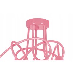 Lampa wisząca sufitowa żyrandol dzieci PASTI RÓŻ