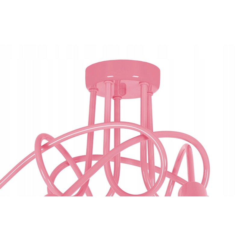 Lampa wisząca sufitowa żyrandol dzieci PASTI RÓŻ