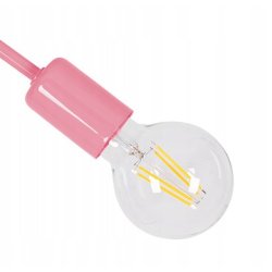 Lampa wisząca sufitowa żyrandol dzieci PASTI RÓŻ