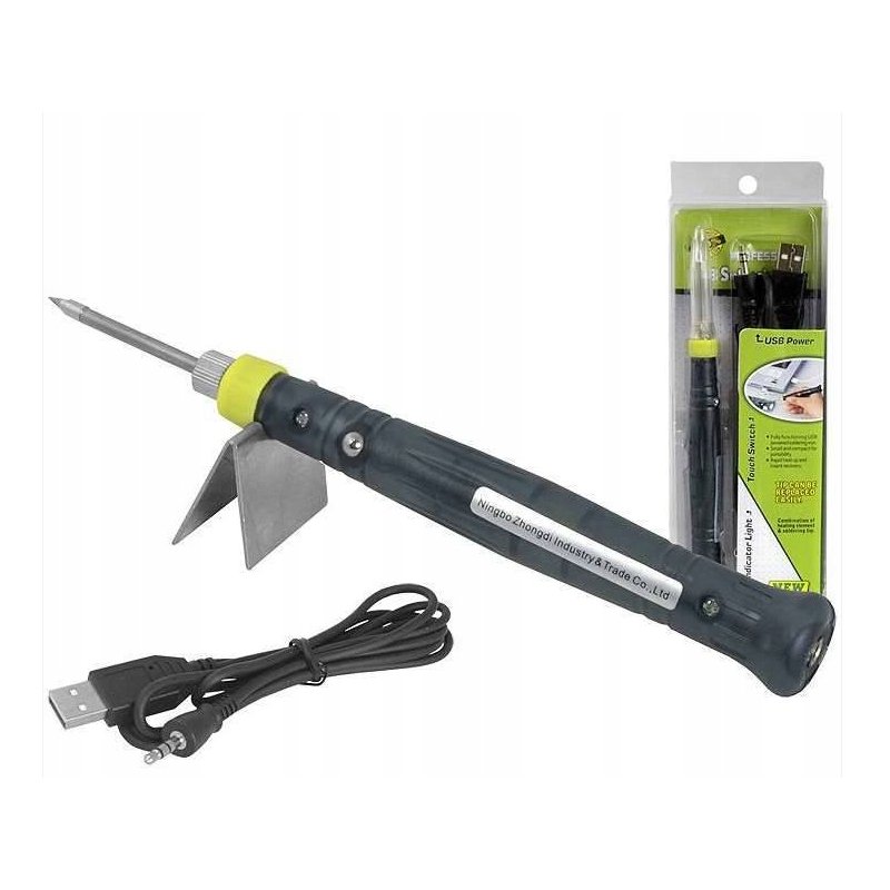 LUTOWNICA ręczna mini oporowa kolbowa na USB 8W 5V grot SMD do taśm led