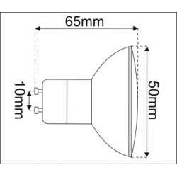 Żarówka PREMIUM LED GU10 5W 430lm CCD barwa CIEPŁA