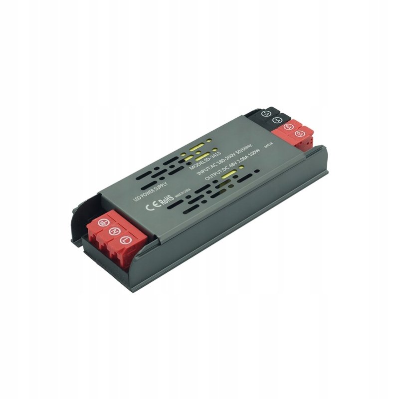 Zasilacz PROFESJONALNY płaski 48V 2,08A 100W IP20 SUPER SLIM do taśm led