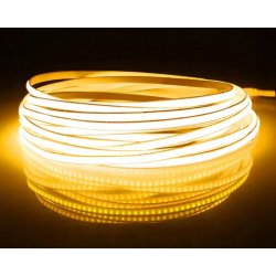 Taśma LED COB WĄSKA 5mm 12V 10W 384diod/m neon linia ŚWIATŁA kolor ŻÓŁTY 1m