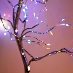 Drzewko Świąteczne Choinka 108 Led MULTIKOLOR Bonsai 50cm Dekoracja Ozdoba