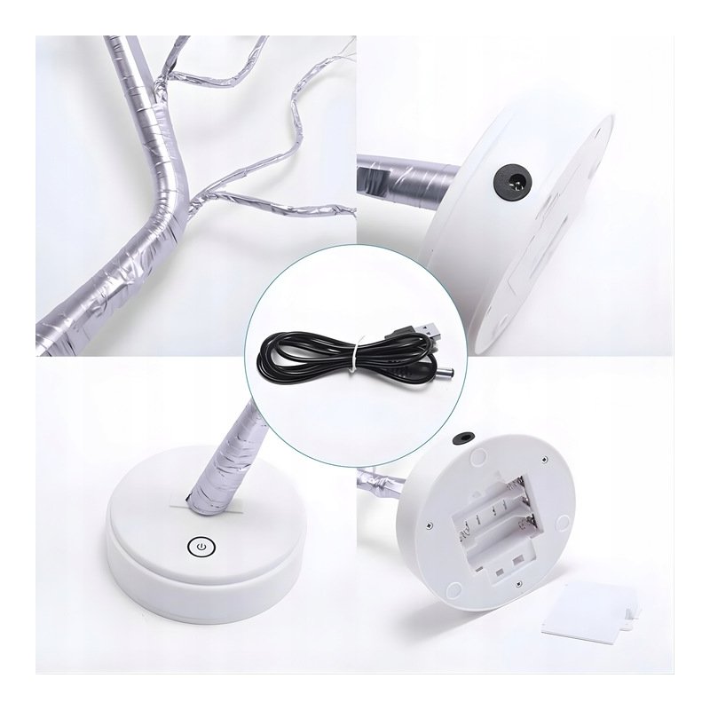 Drzewko Świąteczne Choinka 108 Led MULTIKOLOR Bonsai 50cm Dekoracja Ozdoba