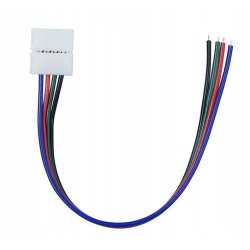 Złączka do taśmy LED RGB 10mm - 5050 z kablem 10cm
