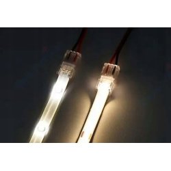 Złączka do taśm LED COB IP20 8mm łącznik z kablem