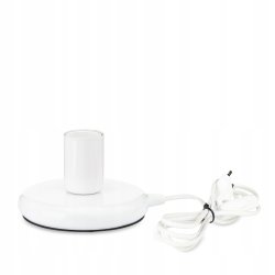 Lampka nocna Lampa stołowa loft biała na led E27