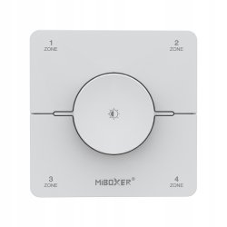 Pilot PANEL naścienny 4 strefy Milight K0S z pokrętłem obrotowy MONO/CCT