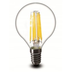 Żarówka E14 LED FILAMENT G45 4W EDISON kulk CIEPŁA
