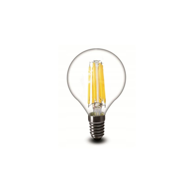 Żarówka E14 LED FILAMENT G45 4W EDISON kulk CIEPŁA