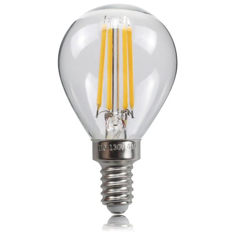 Żarówka E14 LED FILAMENT G45 4W EDISON kulk CIEPŁA