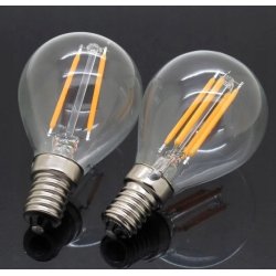 Żarówka E14 LED FILAMENT G45 4W EDISON kulk CIEPŁA