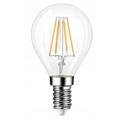 Żarówka E14 LED FILAMENT G45 4W EDISON kulk CIEPŁA