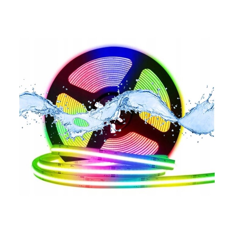 TAŚMA LED COB 24V 14,4w/m IP67 NEON linia RGB termococon wodoodporna 5MB