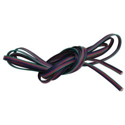 Kabel 1mb przewód 4-żyłowy kolorowy do taśm led RGB 4x 0,22mm na metry