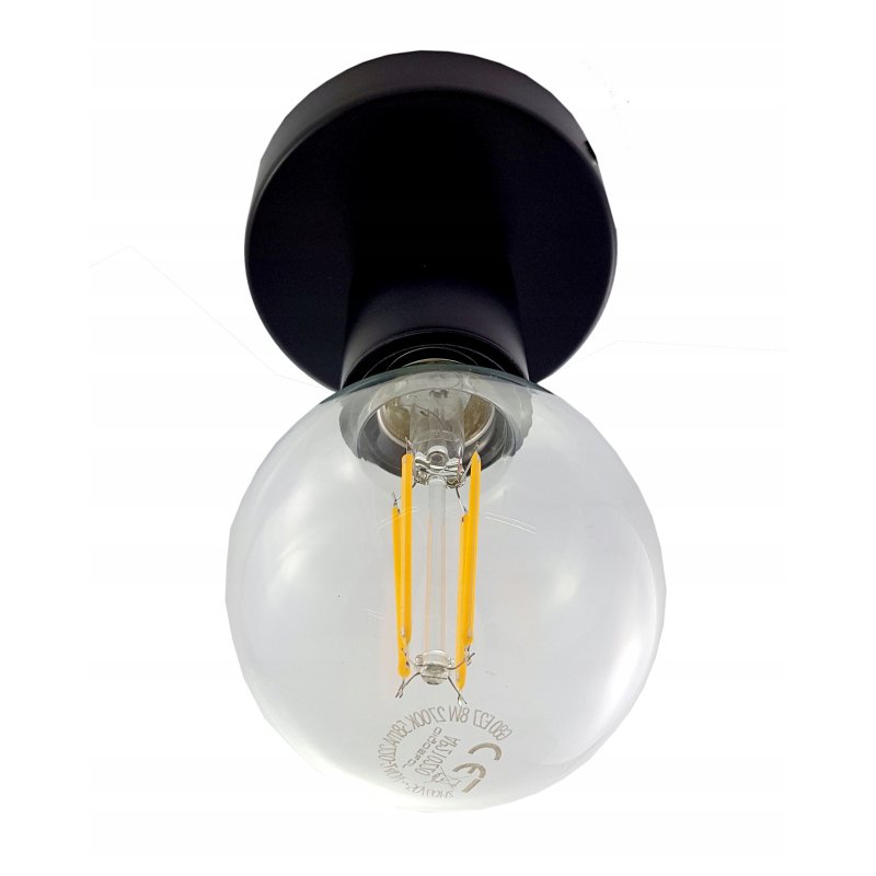 LAMPA sufitowa plafon czarny Loft na E27 Edison