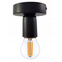 LAMPA sufitowa plafon czarny Loft na E27 Edison