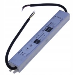 Zasilacz 12V 30W 2,5A wodoodporny do taśm LED IP67 hermetyczny metal