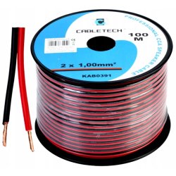 Kabel Przewód głośnikowy Audio LED 2x1,00mm CCA 1m