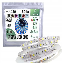 TAŚMA LED RGBW + NEUTRALNA 5050 IP20 300diod 1mb