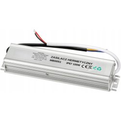 Zasilacz 12V 100W 8,3A wodoodporny taśm LED IP67 hermetyczny metal