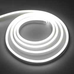 Taśma LED NEON flex IP68 230V 8x16mm 8W zimna 1m
