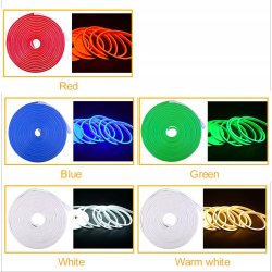 Taśma LED NEON flex IP68 230V 8x16mm 8W zimna 1m