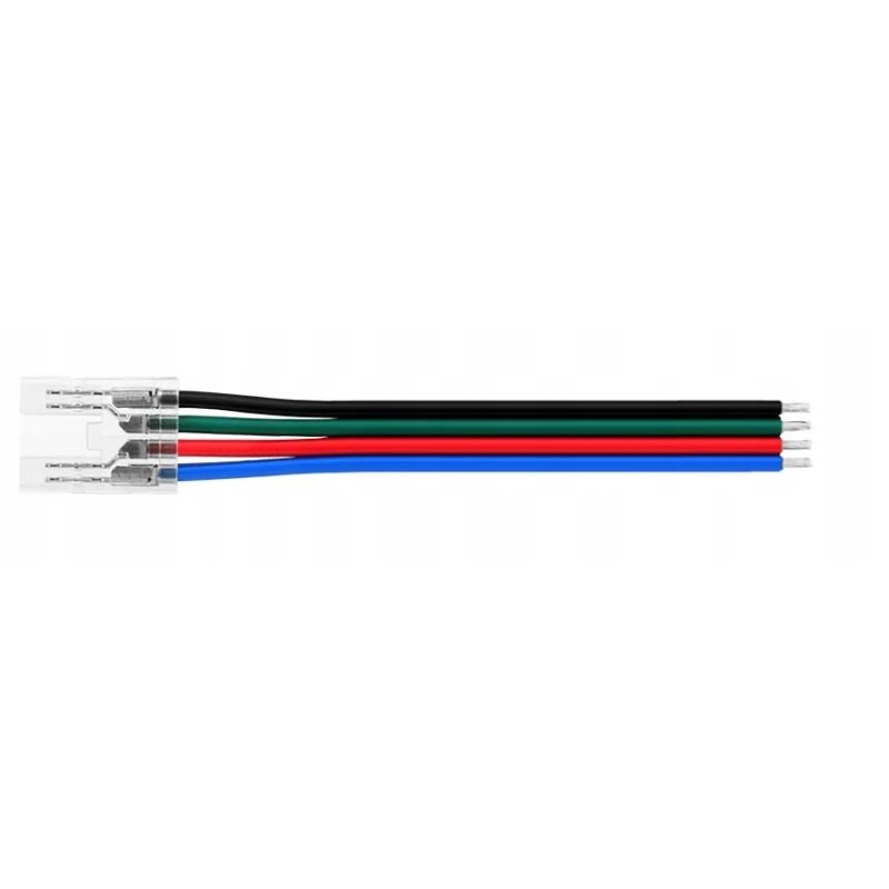 Złączka do taśm LED COB RGB IP20 10mm łącznik jednostronny z kablem