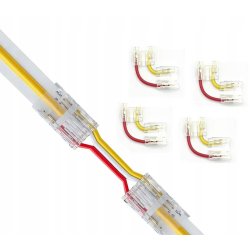 2x Złączka LED MONO CCT COB DIGITAL taśm cyfrowych 3PIN 10mm łącznik kątowy